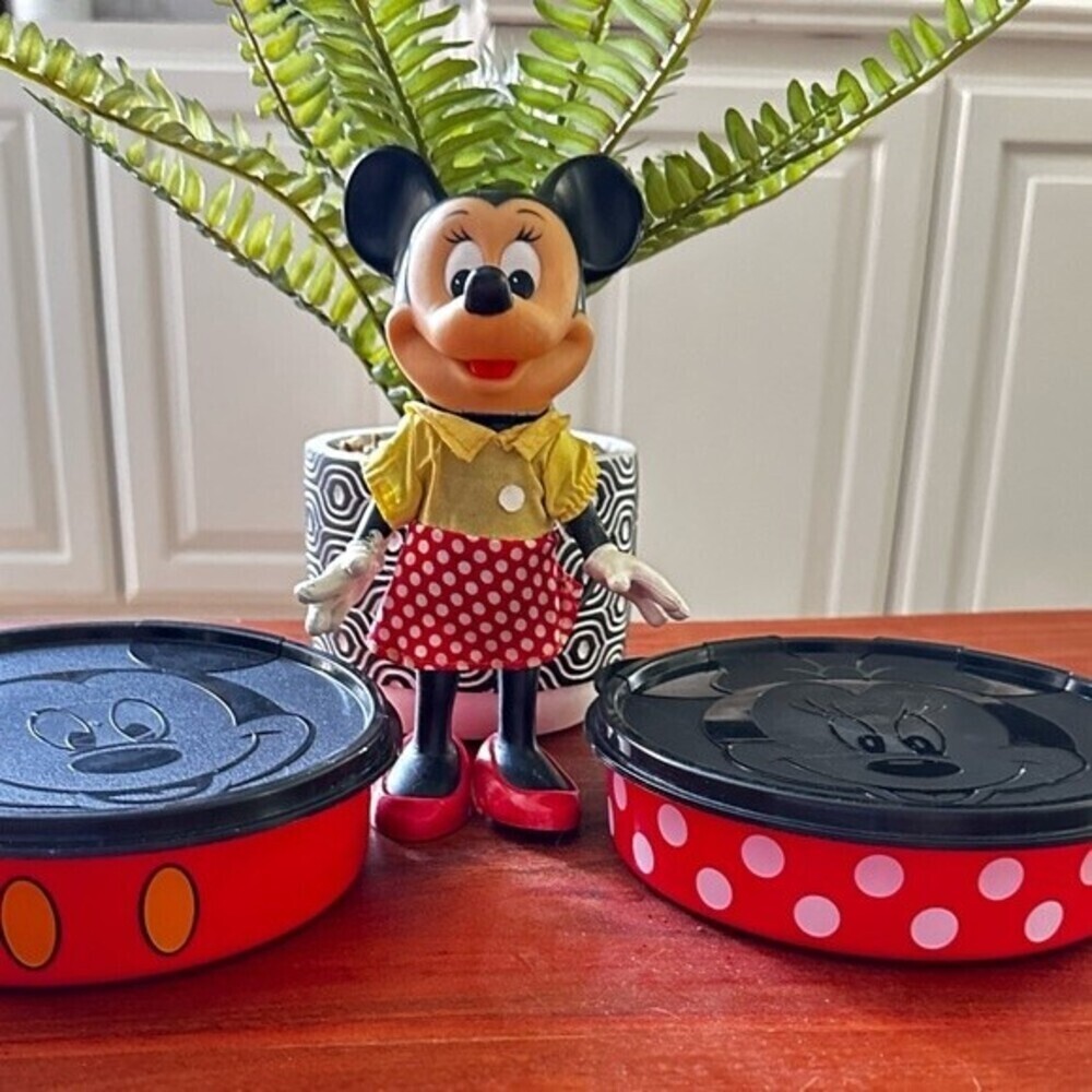 Tupperware Mickey & Minnie‎ Mouse Storage  Container Set